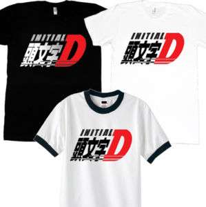 New INITIAL D Japanese Anime Manga Drift Race T shirt  
