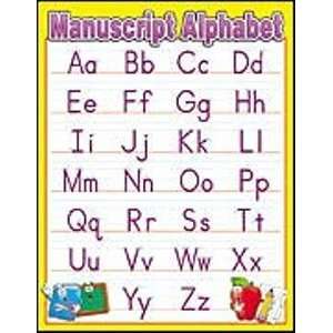  Chart Manuscript Alphabet Toys & Games
