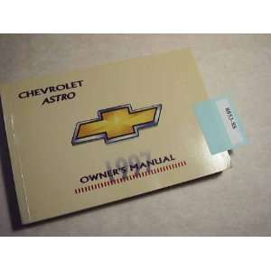  1997 Chevy Chevrolet Astro Owners Manual Chevrolet motors Books