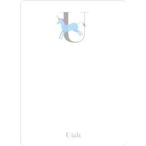  Alphabet Animals U Unicorn Monogram Stationery Health 