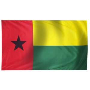  Guinea Bissau Flag 3X5 Foot Nylon PH Patio, Lawn & Garden
