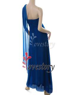 Gorgeous Ever Pretty Hot Blues Single Shoulder Evening Dresses 09107 