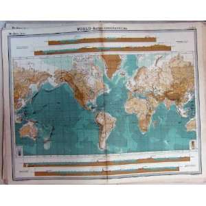    World Bathy Orographical Map Atlas Mountains Height