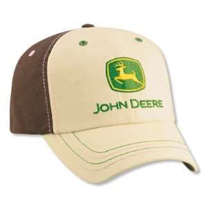  John Deere Ladies Natural/Chocolate Hat
