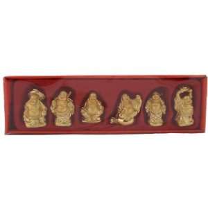  Hong Tze Collection set of Six Golden Buddhas Everything 