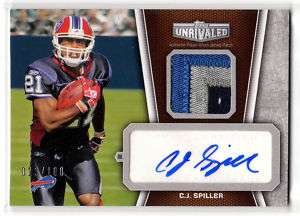 2010 Topps Unrivaled Rookie Patch Auto C.J. Spiller  