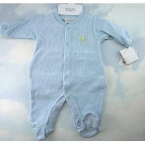  Blue Elephant Preemie Terry Sleeper Baby