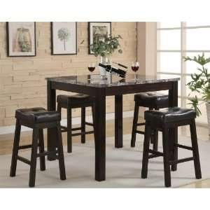  Broadway 5 Piece Counter Height Table Set   Coaster 150094 