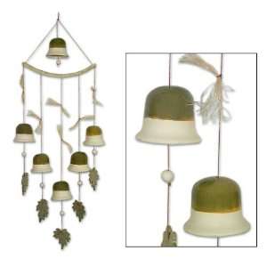 Ceramic wind chimes, Olive Bells 