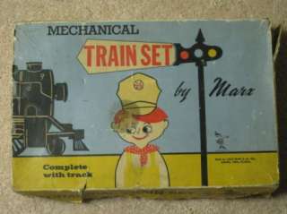 Marx Mechanical Train Set Union Pacific Wind Up In Box  