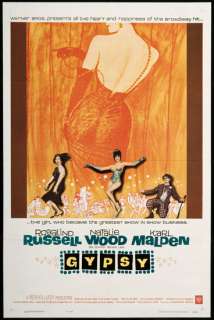 Gypsy 1962 Original Movie Poster 1 Sheet Natalie Wood  