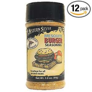   Western Style Mesquite Burger Seasoning, 2.5 Ounce Jars (Pack of 12