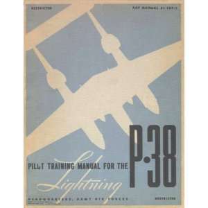    Lockheed P 38 Aircraft Pilot Training Manual Lockheed Books