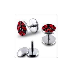  Crystal stone Ear Plug Piercing Jewelry Jewelry