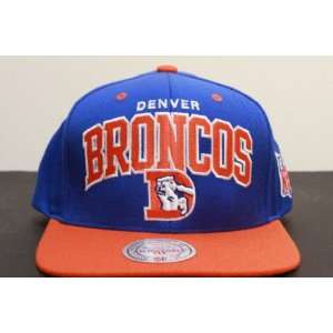 Denver Broncos Mitchell & Ness Throwback Arch w/Logo NFL Snapback Hat 