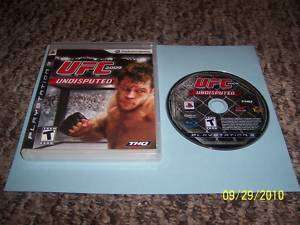 UFC Undisputed 2009 (Playstation 3, 2009) PS3 752919990490  