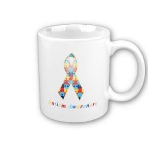 Autism Awareness Ribbon Coffee Mug