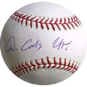  Dan Cooley Uggla Autographed Baseball