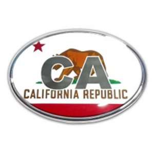  California State Flag Chrome Auto Emblem Automotive