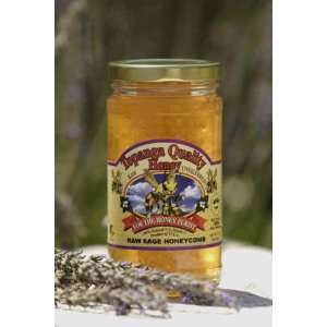 Topanga Quality Honey, Sage Honeycomb 16 ounce Jar  