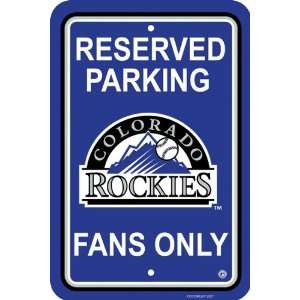 Colorado Rockies Parking Sign 