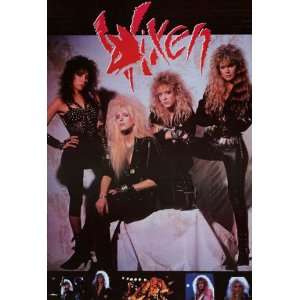  Vixen   Hair Metal Maidens   Original 1989 23x33 Poster 