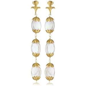  Azaara Florentine Auxilio Triple Pearl Drop Earrings 