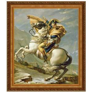  Napoleon Crosses the Alps, 1805, Canvas Replica Painting 