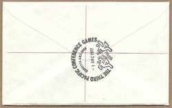1977 Pacific Games special cancel rare registered Nº 1  