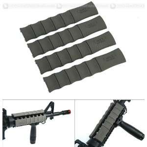 Madbull Max Tactical Rubber Bamboo Rail Cover(OD)  Sports 