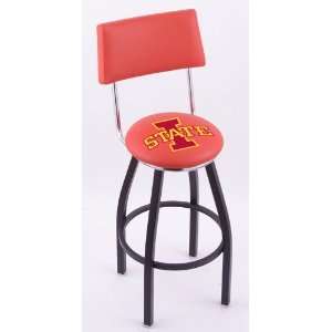  Iowa State University Steel Logo Stool with Back and L8B4 