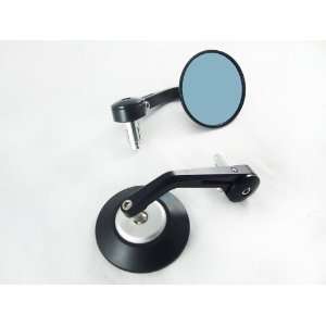  Black CNC V2 Motorcycle Bar End Mirrors All Years 