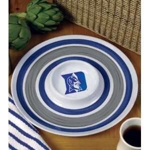  Duke Blue Devils Melamine 14 Chip and Dip Set