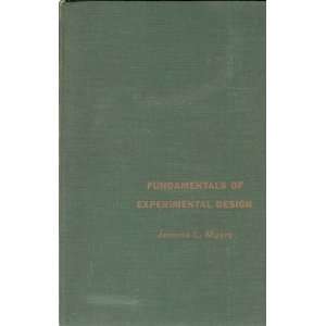    Fundamentals of experimental design Jerome L. Myers Books
