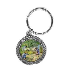  First Steps By Vincent Van Gogh Pewter Key Chain