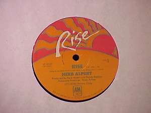   Disco LP Record Album   Herb Alpert   Rise & Aranjuez   1979  