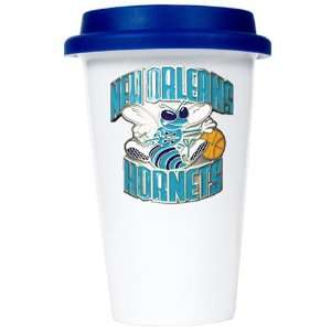 New Orleans Hornets Ceramic Travel Cup (Team Color Lid)