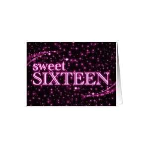  sweet sixteen birthday party invitations  starshine Card 