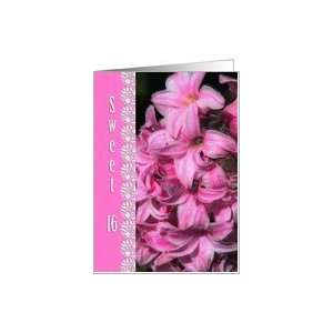   Pink Hyacinth ~ Birthday Invitation ~ Sweet Sixteen Card Toys & Games