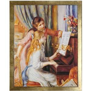 Two Girls at the Piano by Pierre Auguste Renoir. Print 16 x 20. (18 