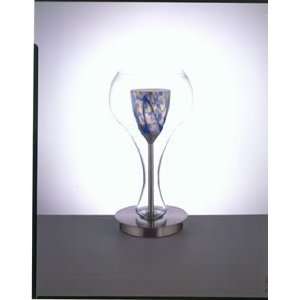 George Kovacs P021 084 Twofer 1 Light Table Lamp with Clear and Multi 