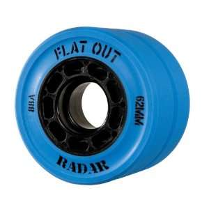  Radar Flat Out Ice Blue Skate Wheels 8 Pack 88A Hardness 