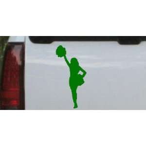  Dark Green 4in X 2in    Cheerleader Sports Car Window Wall 