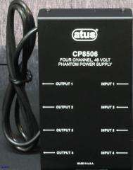 Audio Technica ATUS CP8506 4 channel 48V Phantom Power Unit Microphone 