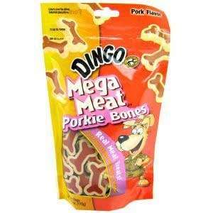  Dingo Mega Meat Porkie Bones 6oz Pouch (Catalog Category 
