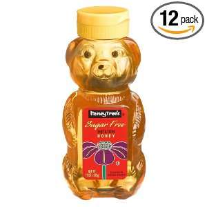   Imitation Honey, Sugar Free, 12 Ounce Plastic Bears (Pack of 12
