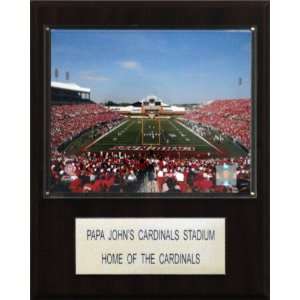  NCAA Football Papa Johns Cardinal Stadium Stadium Plaque 