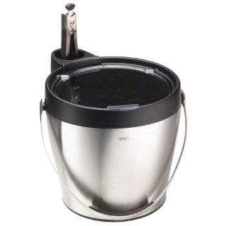 OXO SteeL Ice Bucket and Ice Tongs with Tong Holder