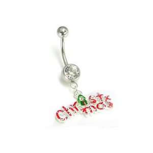  Christmas Sparkle Belly Button Ring Jewelry