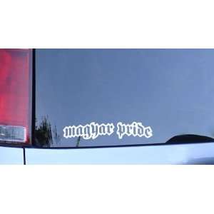  Magyar Pride Vinyl Sticker   White Automotive
